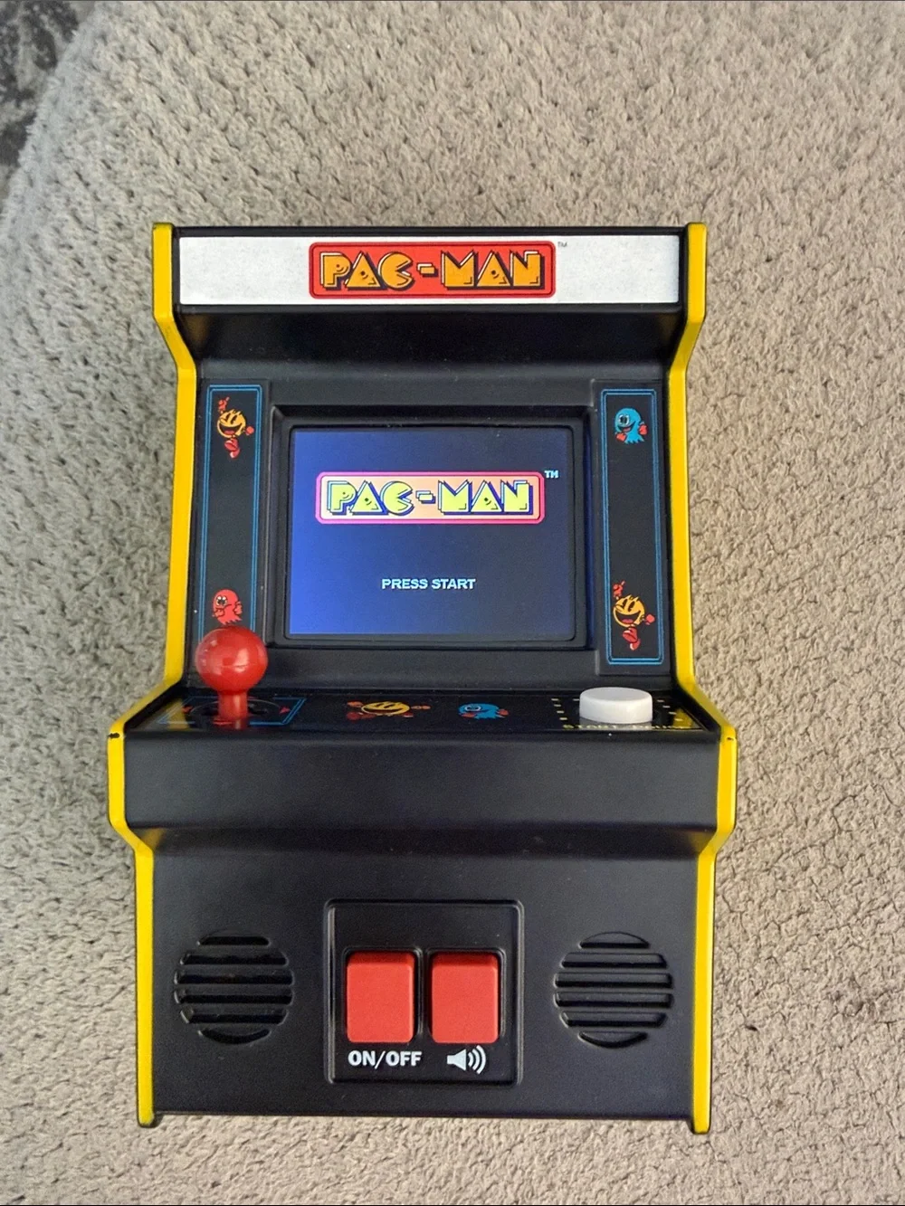 Pac-Man Mini Arcade Console - Pac-Man Brand, Black & Yellow